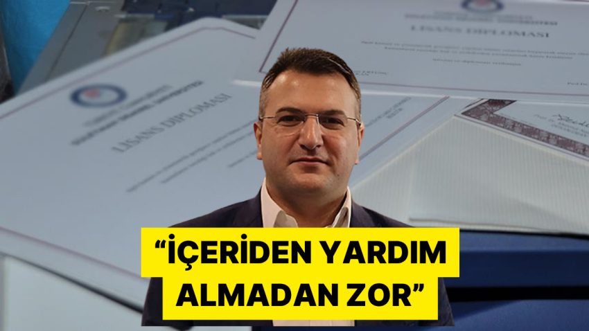 Cem Küçük’ten Düzmece Diploma ve E-imza Açıklaması “İçeriden Yardım Almadan Zor”