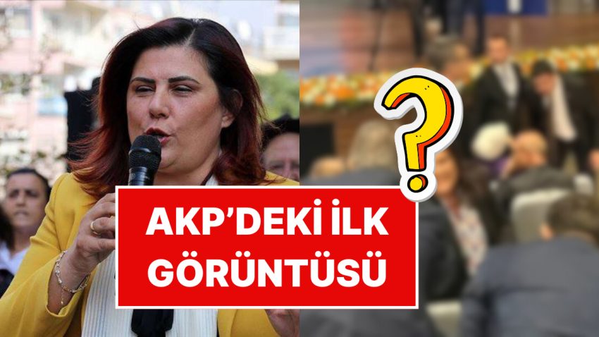 CHP’den İstifa Eden Hasret Çerçioğlu’nun AKP Genel Merkezi’nden Birinci İmgeleri