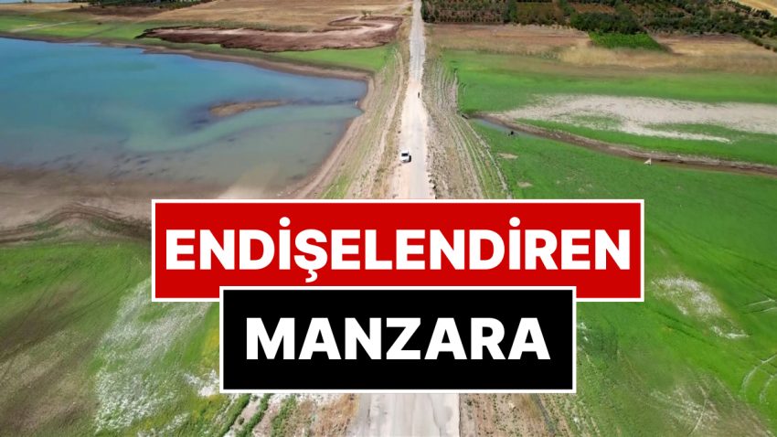 Endişelendiren Görünüm: Sular Çekildi, Yol Ortaya Çıktı