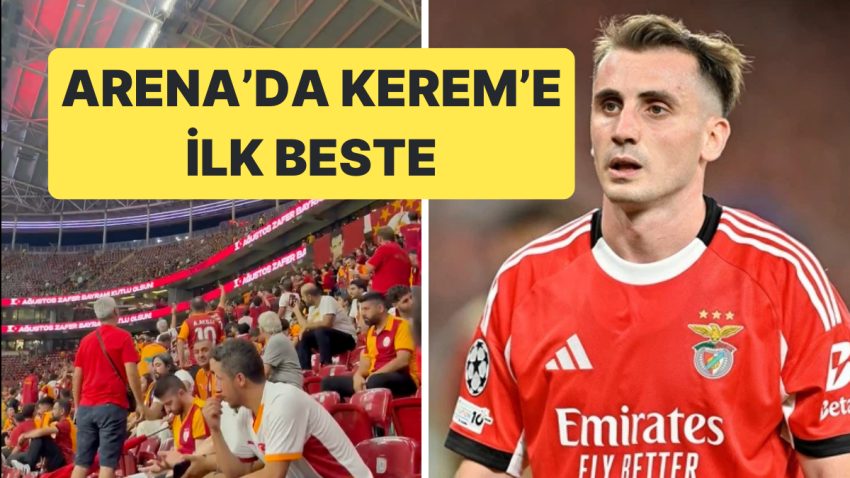 Galatasaray Taraftarı Rizespor Maçı Öncesi Fenerbahçe’ye Transfer Olan Kerem Aktürkoğlu’nu Protesto Etti
