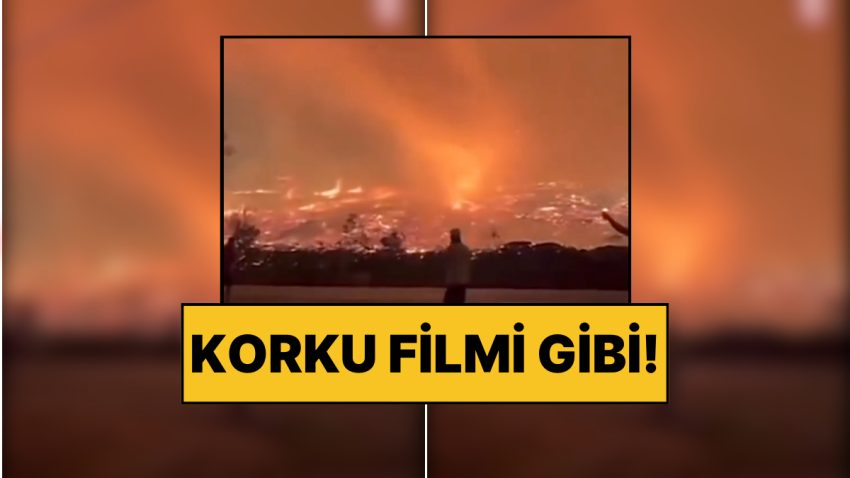 Gerçek Bir Alev Topu! Yangınlarla Çaba Eden Portekiz’de Alevlerin Hortuma Dönüşmesi Endişe Yarattı!