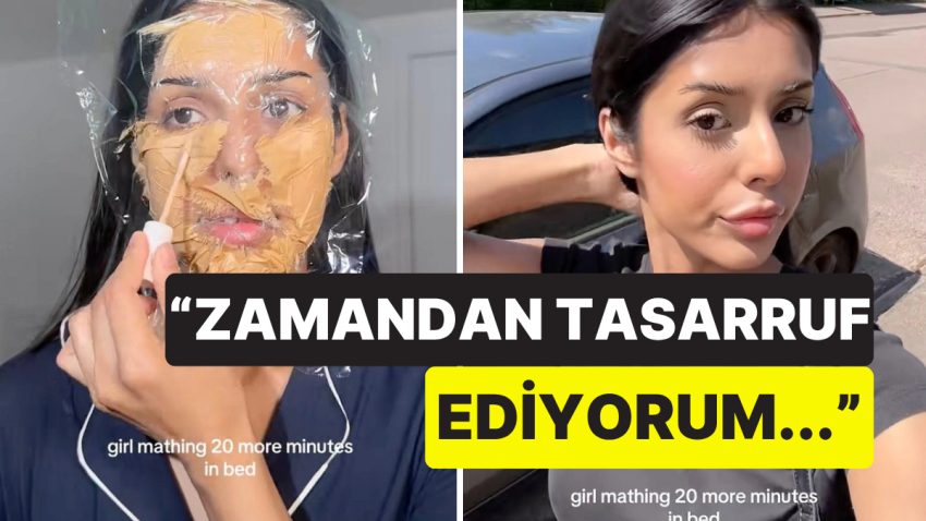Hızına Streç Sinema Geçirerek Makyajını Bir Gün Evvelce Yapan Bayan Hayatı Sorgulattı
