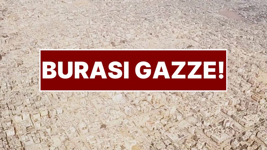 İsrail’in Gazze’deki Yarattığı Büyük Yıkım Havadan Görüntülendi