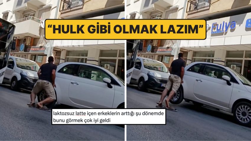 İzmir’de Arabayı Elleriyle Kenara Çeken Adam “Hulk” Benzetmesiyle Toplumsal Medyayı Salladı