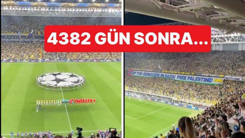 Kadıköy’de 4382 Gün Sonra Fenerbahçe – Benfica Maçında Şampiyonlar Ligi Müziği Çaldı