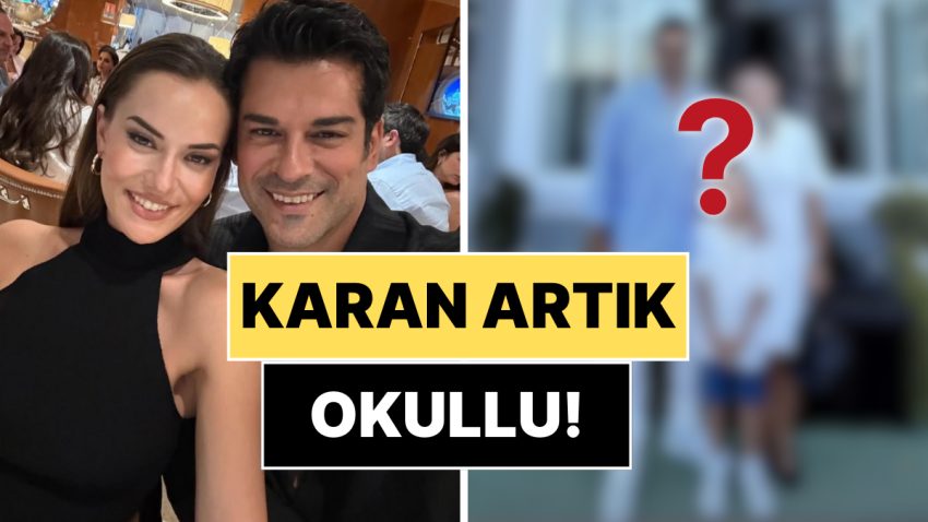 Karan Artık Okullu: Fahriye Evcen ve Burak Özçivit’ten Boşanma Savlarını Bitiren Aile Pozu!