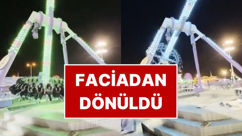 Lunaparkta Faciadan Dönüldü! Cümbüş Aracı Yere Çakıldı