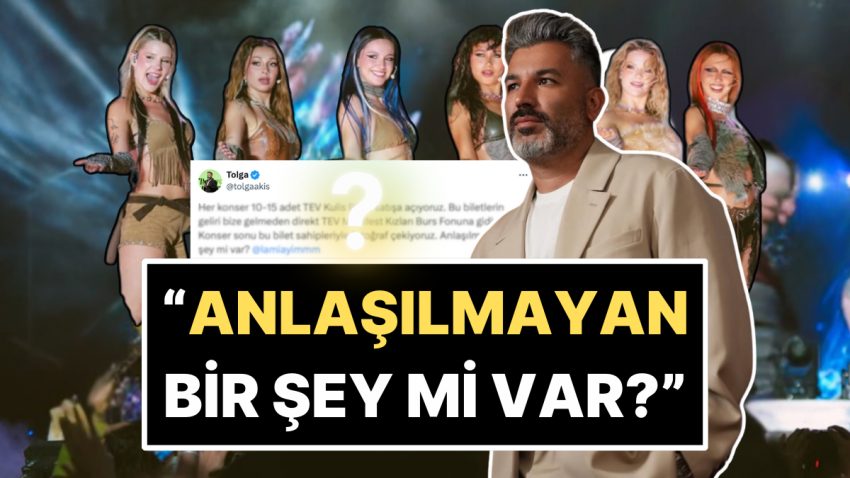 Manifest Kızlarının Mimarı Tolga Akış, TEV Burs Fonu Bilet Fiyatını Eleştiren Kullanıcıya Şahsen Karşılık Verdi!