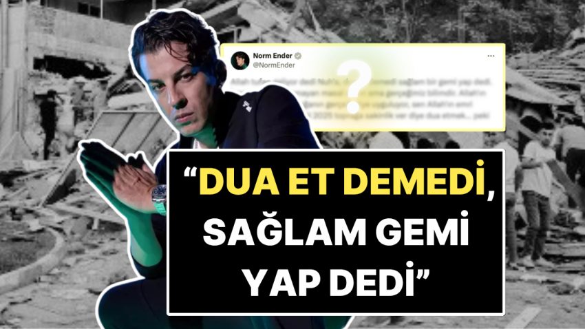 Müzikçi Norm Seçkin’den Bitmek Bilmeyen Sarsıntı Tedbirsizliğine “Nuh” Örneğiyle Sert Tepki!