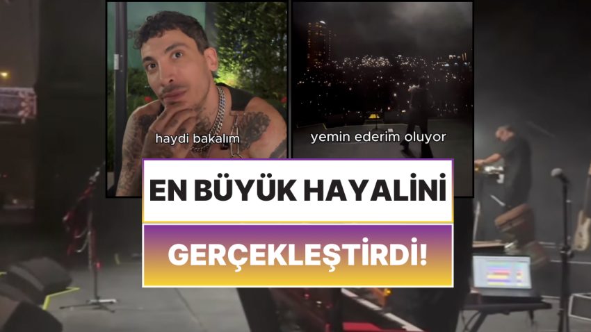 Orada Olmak Vardı: Can Bonomo Konserinde En Büyük Hayalini Gerçekleştirmenin Memnunluğunu Yaşadı!