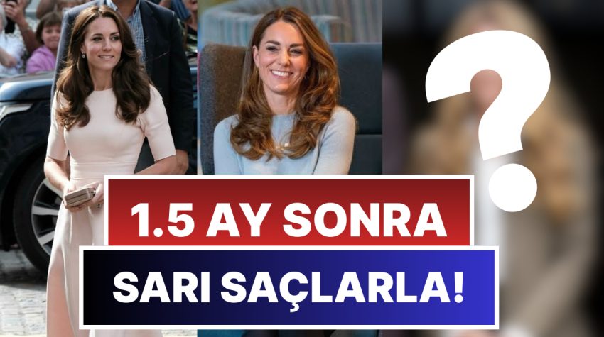 Prens ve Prenses 7 Hafta Sonra Birinci Defa Görüntülendi: Kate Middleton Vazifesine Yeni Sarı Saçlarıyla Döndü!
