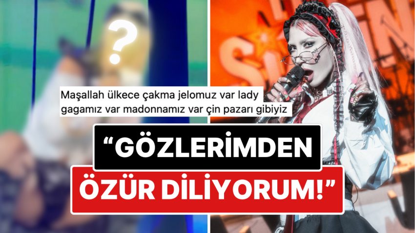 Sineği Andıran Gözlükleri, Yeşil Saçları ve Sahne Kıyafetiyle Dikkat Çeken Hande Yener Stiliyle Gündeme Oturdu