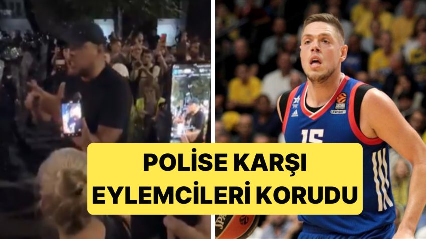 Sırp Basketbolcu Vladimir Stimac, Eylemcilere Sert Müdahale Eden Polise Baş Tuttu