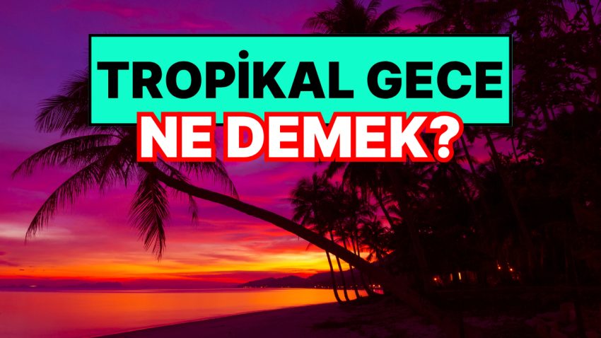 Tropikal Gece Ne Demek? Tropikal Gece Tesiri Nedir?