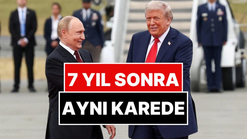 Trump ve Putin 7 Yıl Sonra Birinci Defa Bir Ortaya Geldi: Tarihi Görüşmeden Fotoğraflar