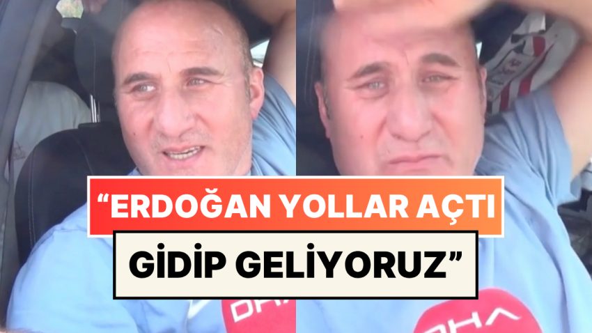 Türkiye’den Ayrılan Gurbetçi Gözyaşlarına Boğuldu: “Erdoğan Yollar Açtı, Gidip Geliyoruz”