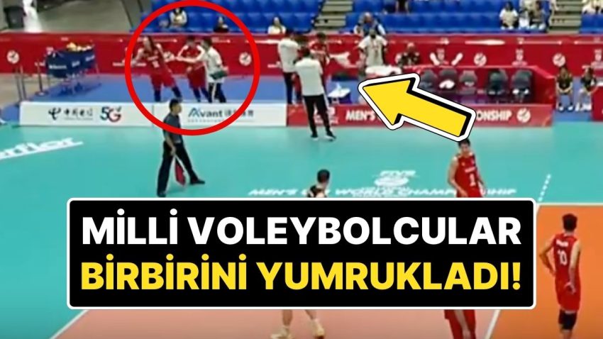 U21 Ulusal Voleybol Ekibimizin Oyuncuları Maç Sırasında Yumruk Yumruğa Hengame Etti