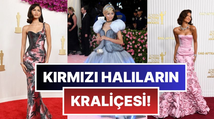 Unutulmayacak Bir Moda İkonu! Zendaya’nın Her Vakit Akıllarda Kalacak Kırmızı Halı Görünümleri!