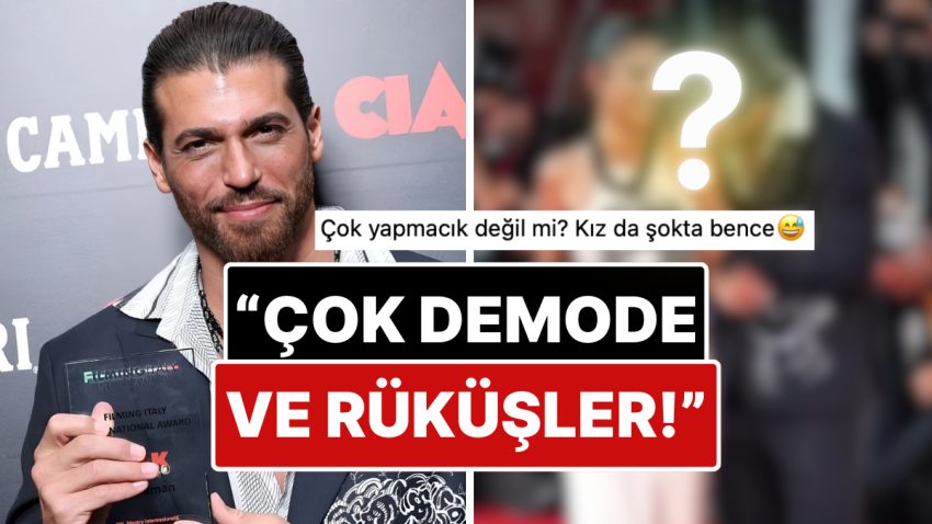 Venedik Sinema Şenliği’ne Sevgilisiyle Uyumlu Kombinleriyle Katılan Can Yaman’ın Hareketleri Lisana Düştü