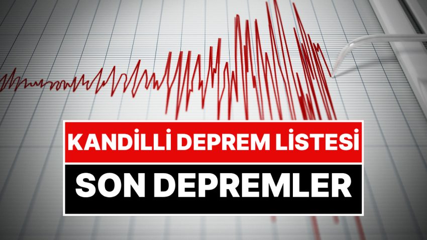 Yakınımdaki Sarsıntı: 10 Ağustos Son Depremler! Kandilli Sarsıntı Listesi