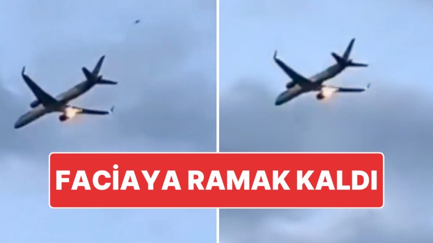Yunanistan’da Faciadan Dönüldü: Boeing 757’nin Motoru Havada Yanmaya Başladı
