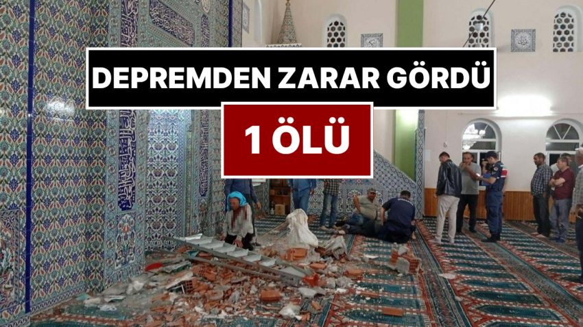 Zelzelede Hasar Gören Mescide Giden Kişi Hayatını Kaybetti